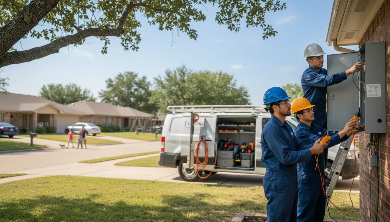 Certified electrician providing emergency electrical services in Selman City, TX